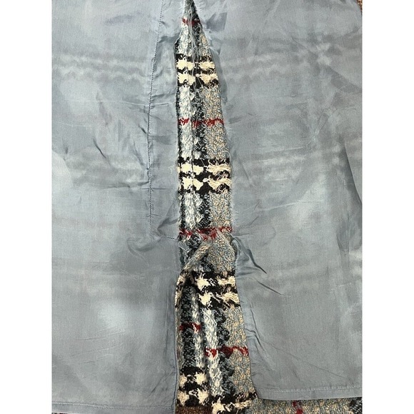Burberry London Designer Blue Red Plaid Print Check Wool Mini Skirt Sz 4 Sm - Picture 13 of 15